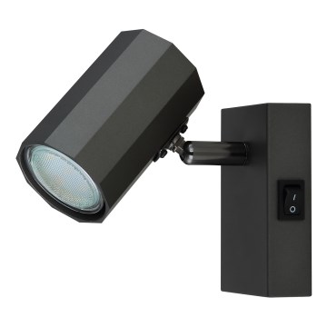 Globo - Προβολέας τοίχου 1xGU10/25W/230V μαύρο