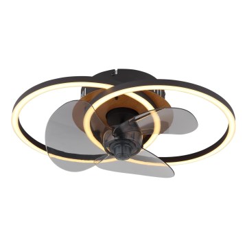 Globo - Ρυθμιζόμενο LED οροφής ανεμιστήρας LED/24W/230V 2700-6500K + τηλεχειριστήριο