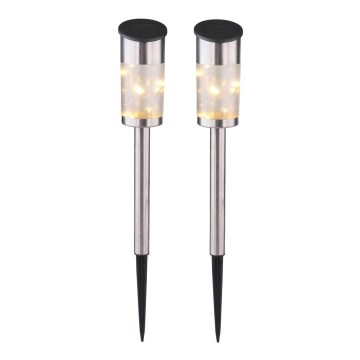 Globo- ΣΕΤ 2x Ηλιακά φωτιστικά καρφωτά 10xLED/0.06W/1.2V IP44