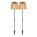 Globo - ΣΕΤ 2x Ηλιακό φωτιστικό LED LED/0,06W/3V IP44 πορτοκάλι