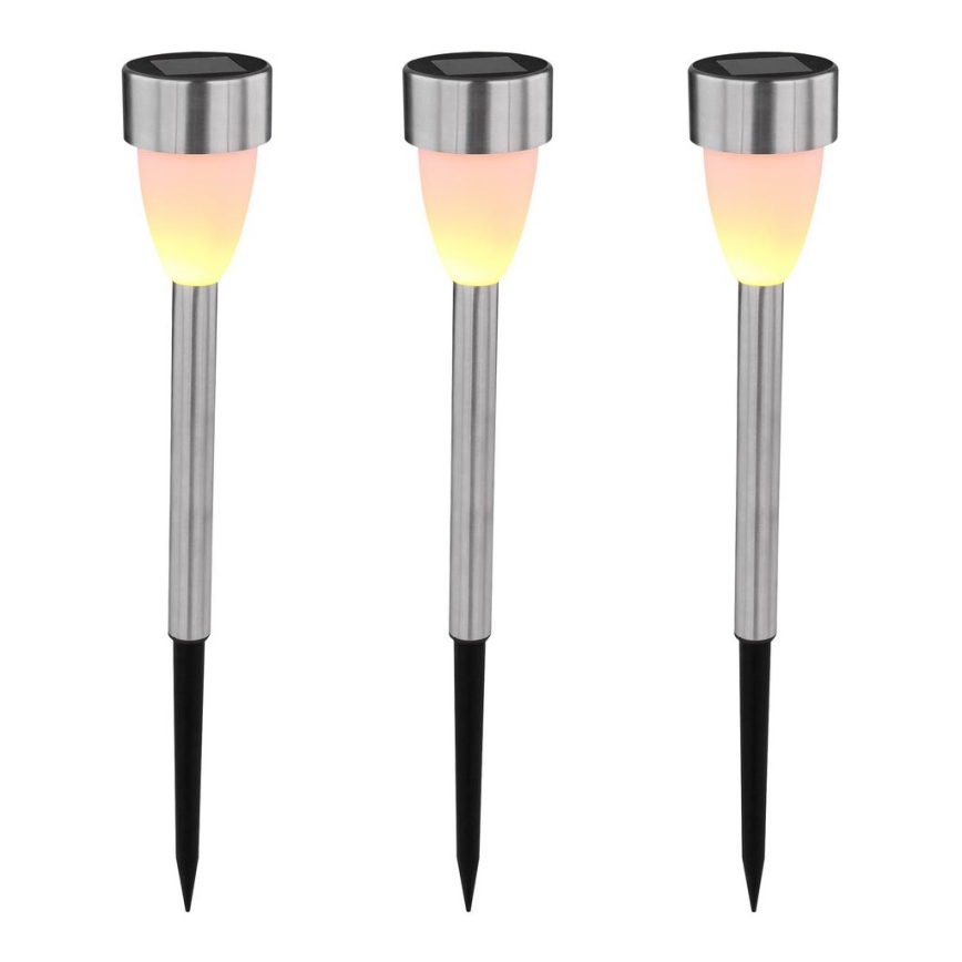 Globo - ΣΕΤ 3x Ηλιακή λάμπα 3xLED/0,06W/1,2V IP44 200 mAh