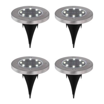 Globo - ΣΕΤ 4x LED Ηλιακό Φωτιστικό LED/0,1W/3V IP44 300 mAh