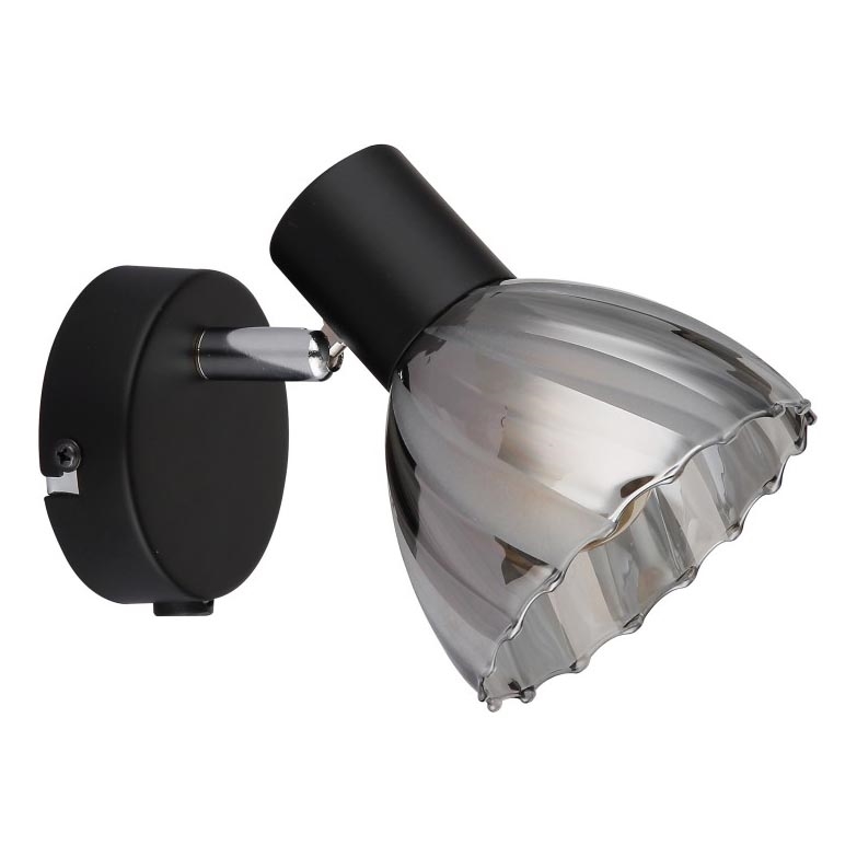 Globo - Σποτ τοίχου 1xE14/40W/230V μαύρο