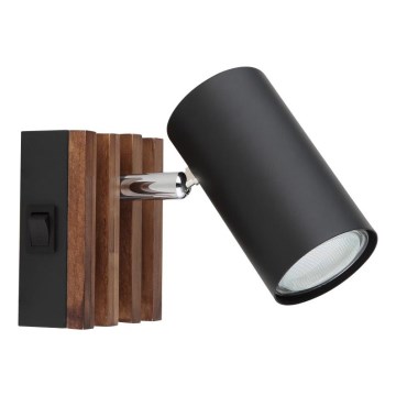 Globo - Σποτ τοίχου 1xGU10/25W/230V μαύρο