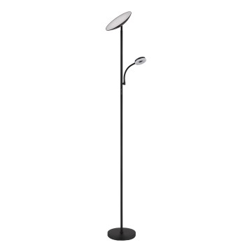 Globo - Φωτιστικό δαπέδου LED Dimmable LED/20W/230V+ LED/5W 3000/4000/6500K μαύρο