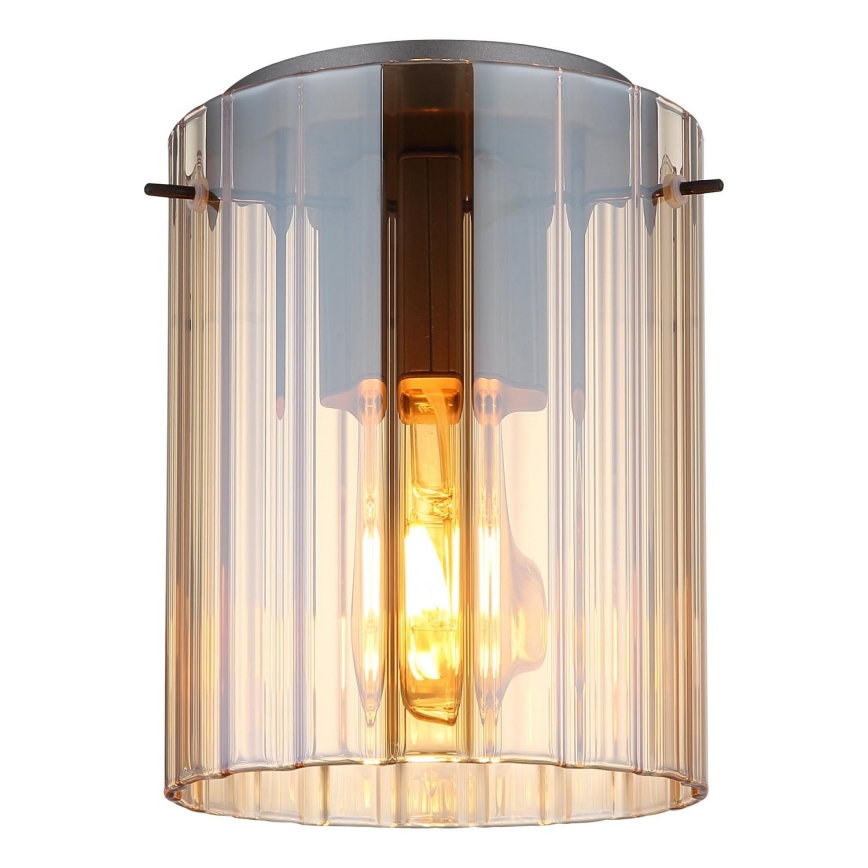 Globo - Φωτιστικό οροφής 1xE27/40W/230V διάμετρος 18 cm καφέ