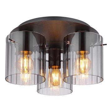 Globo - Φωτιστικό οροφής 3xE27/40W/230V διάμετρος 37 cm γκρι