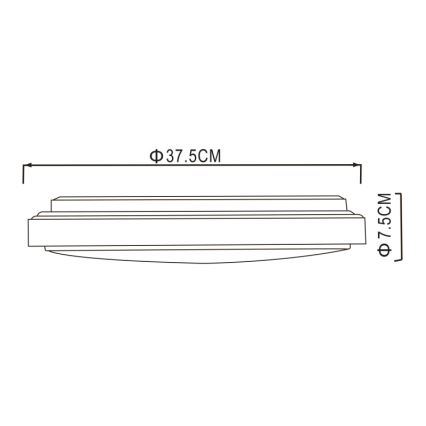 Globo - Φωτιστικό οροφής LED LED/24W/230V 3000/4000/6000K διάμετρος 37,5 cm