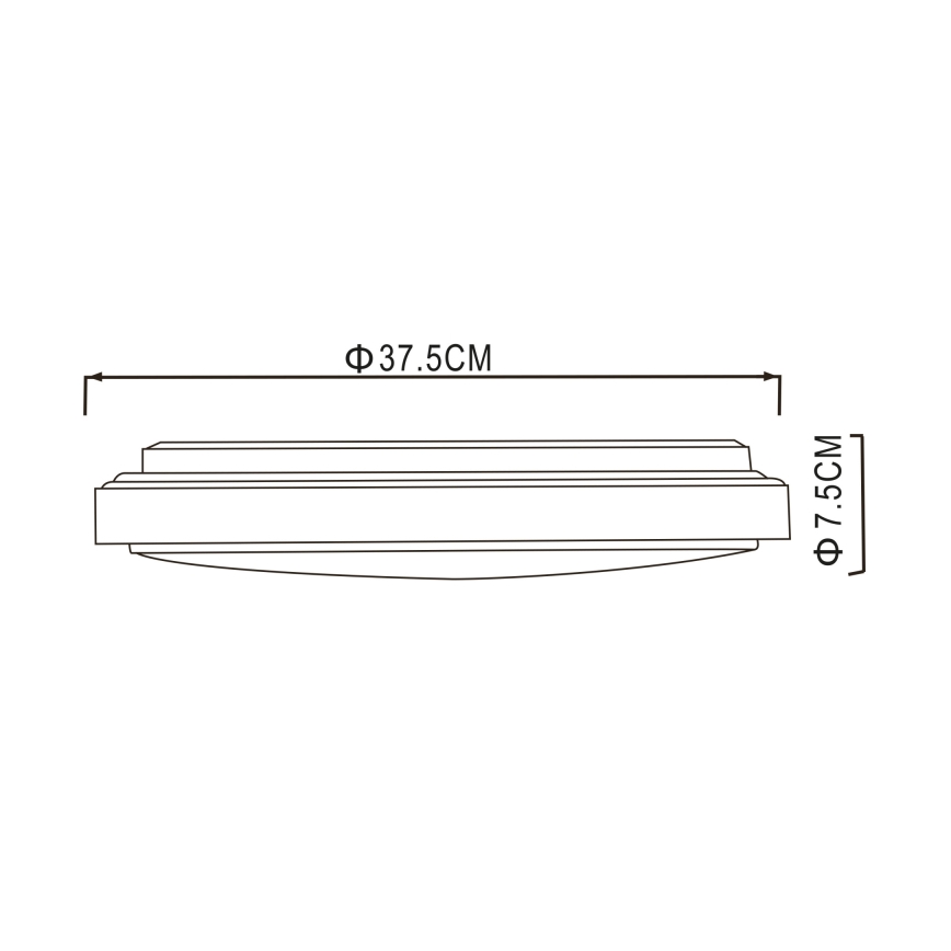 Globo - Φωτιστικό οροφής LED LED/24W/230V 3000/4000/6000K διάμετρος 37,5 cm