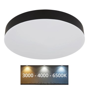 Globo - Φωτιστικό οροφής LED LED/24W/230V 3000K/4000K/6500K διάμετρος 30 cm μαύρο