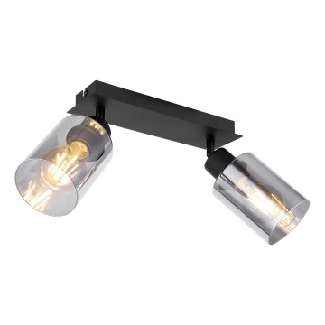 Globo - Φωτιστικό σποτ 2xE27/15W/230V μαύρο