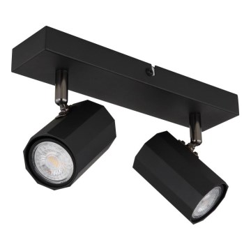 Globo - Φωτιστικό σποτ 2xGU10/25W/230V μαύρο