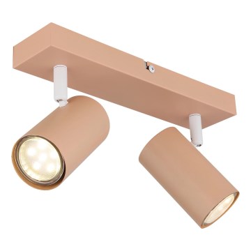 Globo - Φωτιστικό σποτ 2xGU10/25W/230V πορτοκαλί