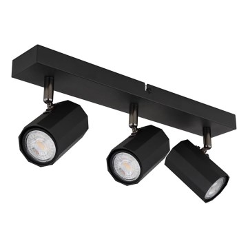 Globo - Φωτιστικό σποτ 3xGU10/25W/230V μαύρο