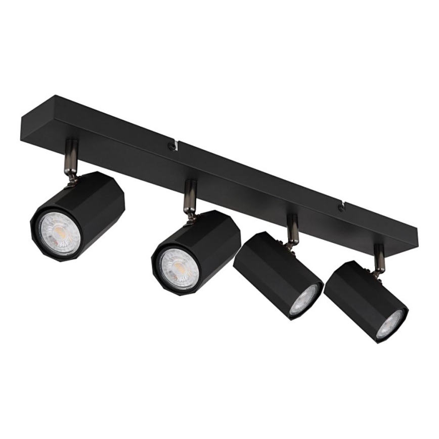 Globo - Φωτιστικό σποτ 4xGU10/25W/230V μαύρο