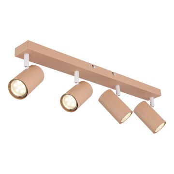 Globo - Φωτιστικό σποτ 4xGU10/35W/230V πορτοκαλί