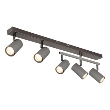 Globo - Φωτιστικό σποτ 5xGU10/35W/230V γκρι