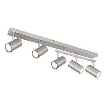 Globo - Φωτιστικό σποτ 5xGU10/35W/230V ματ χρώμιο