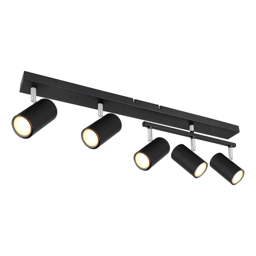Globo - Φωτιστικό σποτ 5xGU10/35W/230V μαύρο