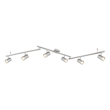 Globo - Φωτιστικό σποτ 6xGU10/35W/230V ματ χρώμιο