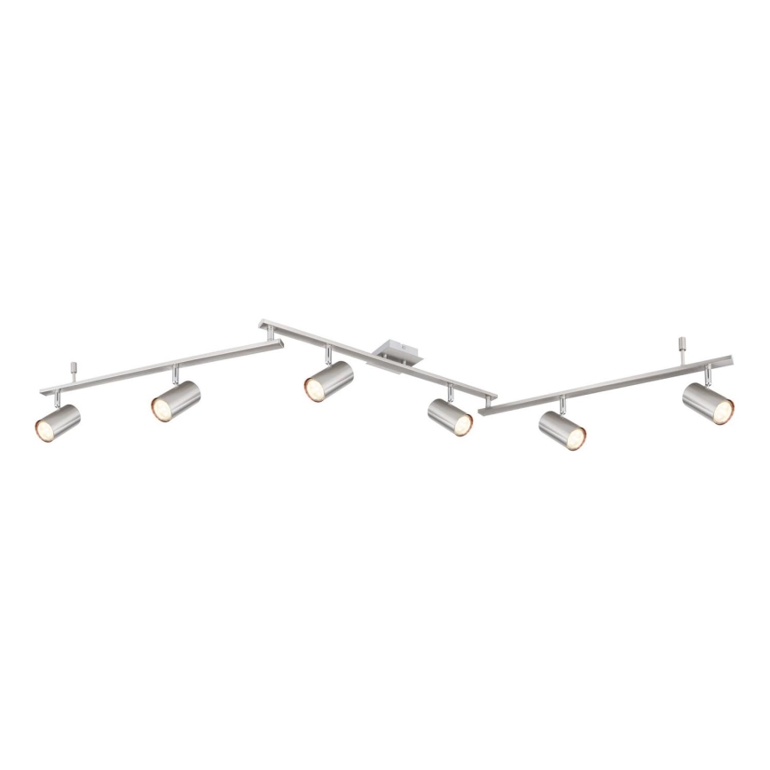 Globo - Φωτιστικό σποτ 6xGU10/35W/230V ματ χρώμιο