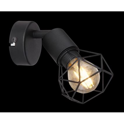 Globo - Φωτιστικό σποτ τοίχου LED 1xE14/6W/230V μαύρο