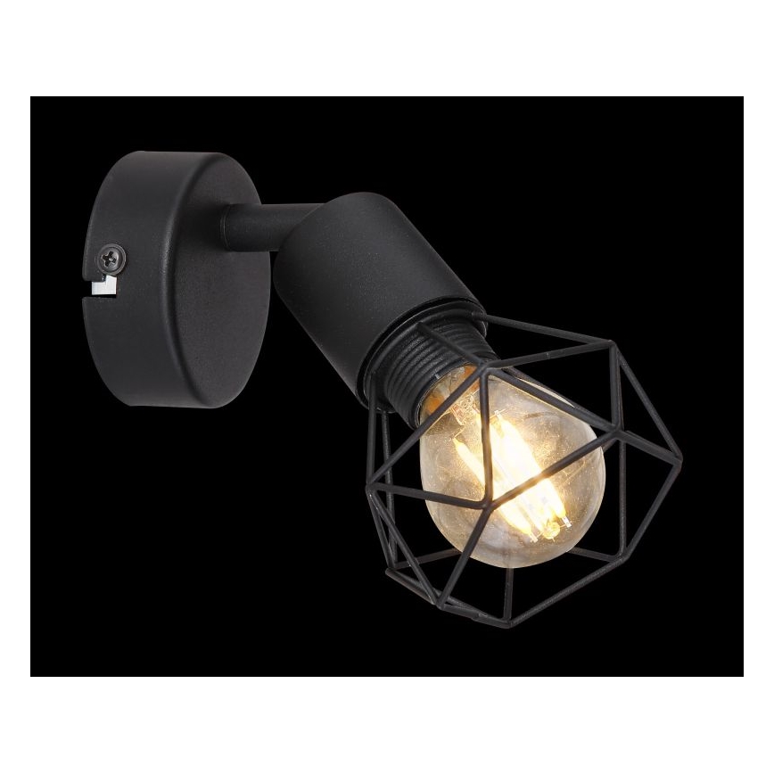 Globo - Φωτιστικό σποτ τοίχου LED 1xE14/6W/230V μαύρο