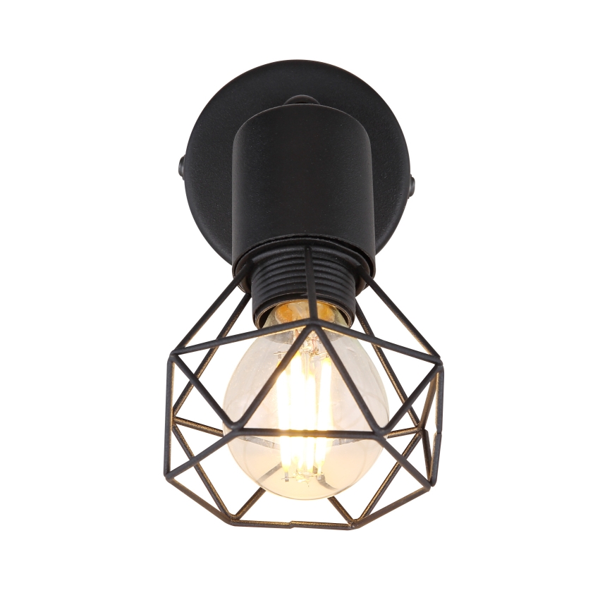 Globo - Φωτιστικό σποτ τοίχου LED 1xE14/6W/230V μαύρο