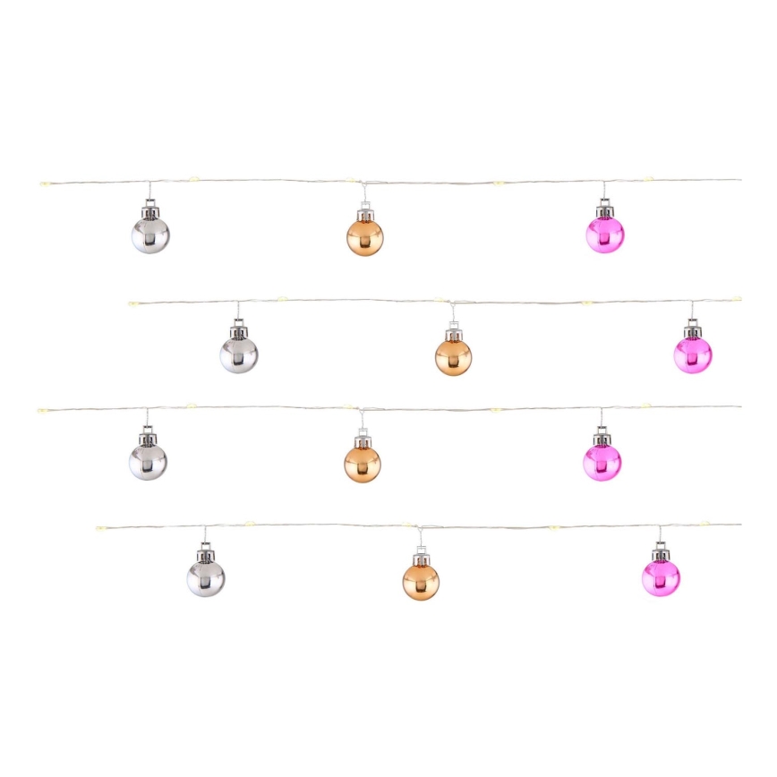 Globo - Χριστουγεννιάτικα λαμπάκια LED 20xLED/2xAA 2,2m θερμό λευκό