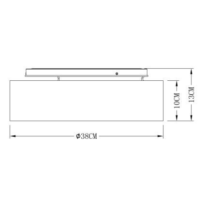 Globo - Φωτιστικό οροφής LED LED/20W/230V