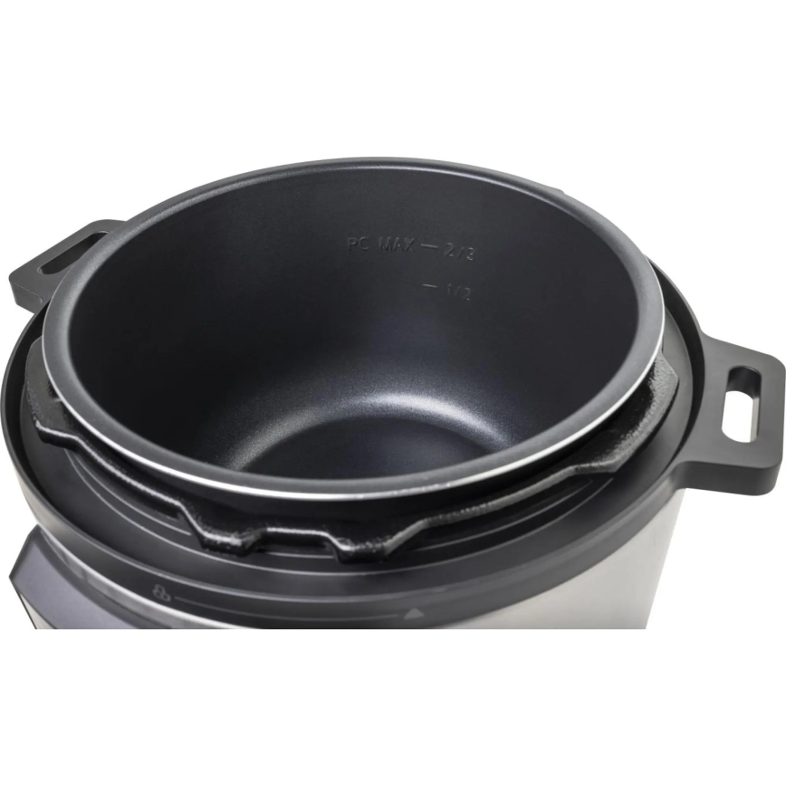 GORENJE GMC6SBK - Πολυλειτουργική ηλεκτρική κατσαρόλα 6 L 8 σε 1 1000W/230V ανοξείδωτη