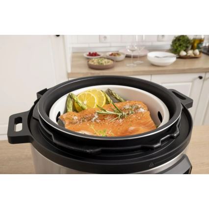 GORENJE GMC6SBK - Πολυλειτουργική ηλεκτρική κατσαρόλα 6 L 8 σε 1 1000W/230V ανοξείδωτη