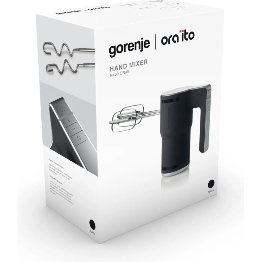 GORENJE M400ORAB - Μίξερ χειρός 400W/230V μαύρο/ανοξείδωτο