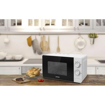 GORENJE MO20E2W - Φούρνος μικροκυμάτων με γκριλ, 800 W / 230 V, 20 l, λευκός