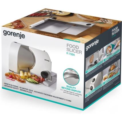 GORENJE R708A - Ηλεκτρικός κόφτης 100W/230V από ανοξείδωτο ατσάλι