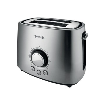 GORENJE T1000E - Φρυγανιέρα για 2 φέτες με σχάρα ζεστάματος 1000W/230V, ανοξείδωτη