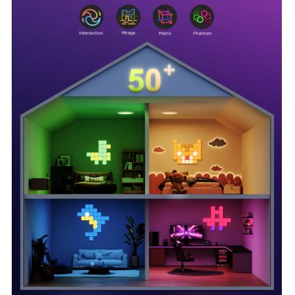 Govee - 10x Smart mini RGBIC panel Wi-Fi