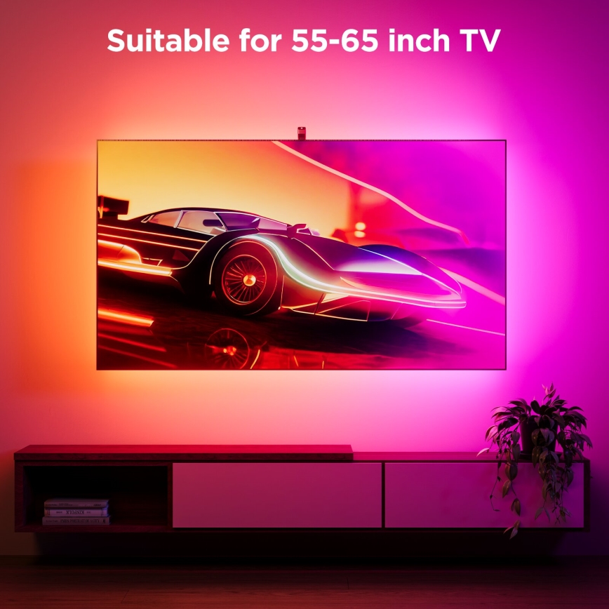 Govee - Backlight 3S Netflix TV 55-65 SMART LED οπίσθιος φωτισμός RGBICW Wi-Fi + τηλεχειριστήριο