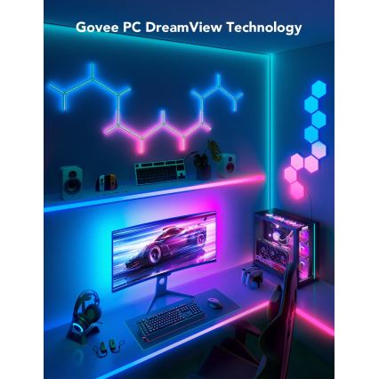 Govee - Dreamview G1 Smart LED RGBIC Φωτισμός οθόνης 27-34» Wi-Fi