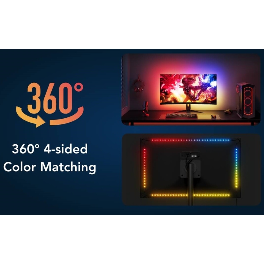 Govee - Dreamview G1 Smart LED RGBIC Φωτισμός οθόνης 27-34» Wi-Fi