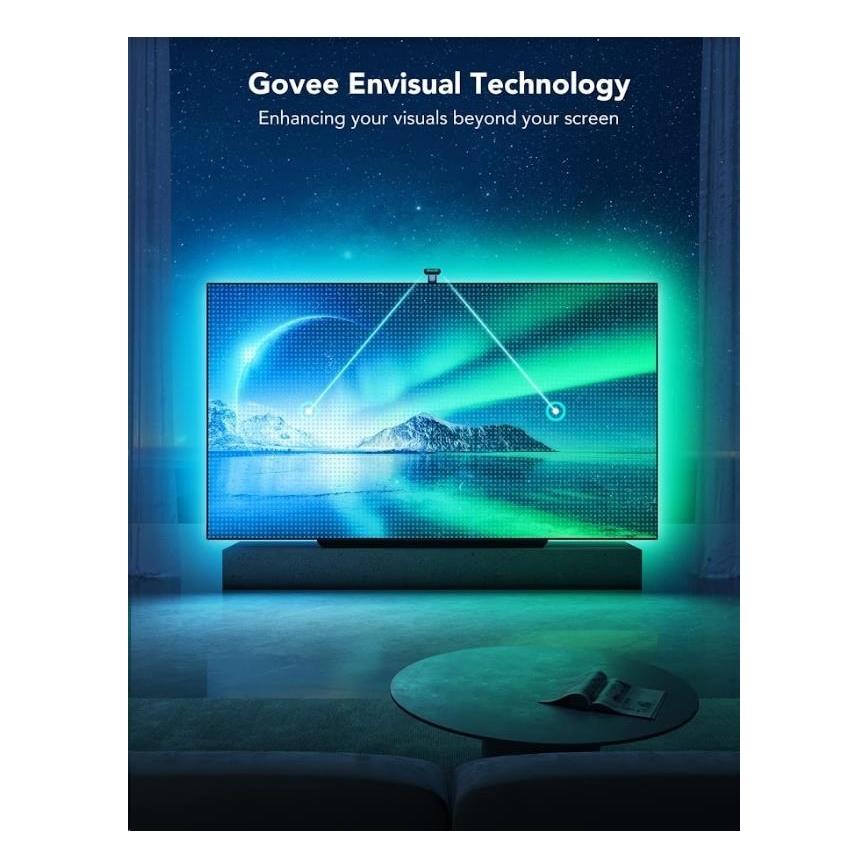 Govee - DreamView T2 DUAL TV 55-65" SMART LED φωτισμός τηλεόρασης backlight RGBIC Wi-Fi + τηλεχειριστήριο