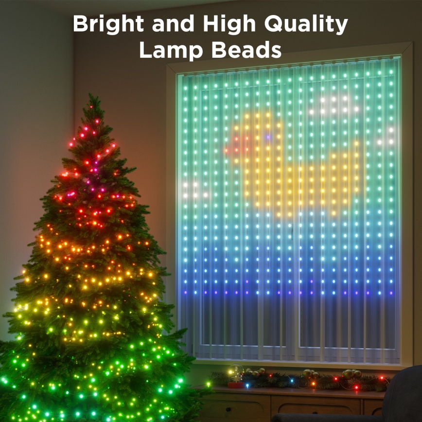 Govee - LED RGB Dimming Εξωτερικού χώρου διακοσμητικά λαμπάκια LED/15W/230V IP65 Wi-Fi