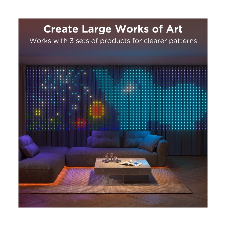 Govee - LED RGB Dimming Εξωτερικού χώρου διακοσμητικά λαμπάκια LED/15W/230V IP65 Wi-Fi