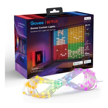 Govee - LED RGB Dimming Εξωτερικού χώρου διακοσμητικά λαμπάκια LED/15W/230V IP65 Wi-Fi