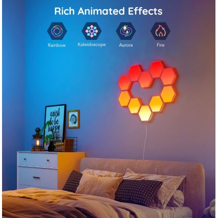 Govee - Σετ προέκτασης 2x LED RGB Πάνελ dimming LED/7,2W/230V Wi-Fi