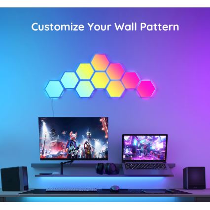 Govee - Σετ προέκτασης 2x LED RGB Πάνελ dimming LED/7,2W/230V Wi-Fi