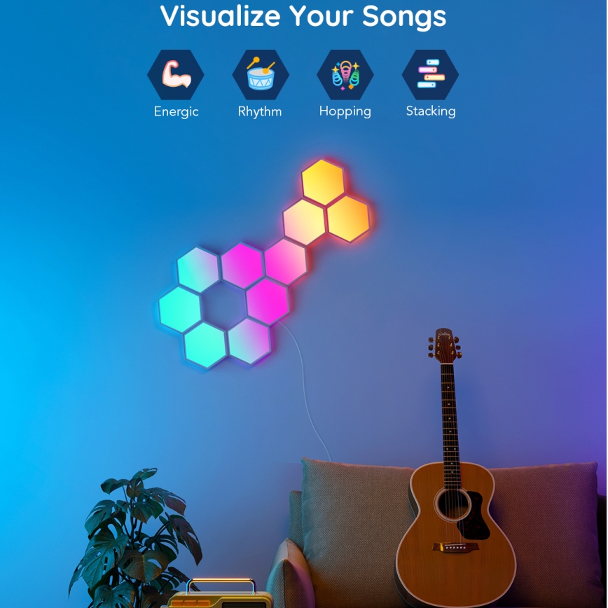 Govee - Σετ προέκτασης 2x LED RGB Πάνελ dimming LED/7,2W/230V Wi-Fi