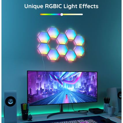Govee - Σετ προέκτασης 2x LED RGB Πάνελ dimming LED/7,2W/230V Wi-Fi