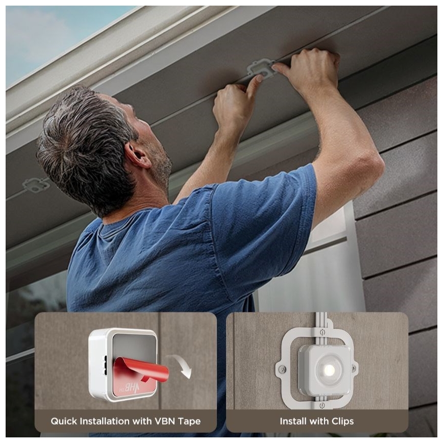 Govee - LED RGBIC φωτιστικά τύπου downlight 30m Wi-Fi Matter IP67