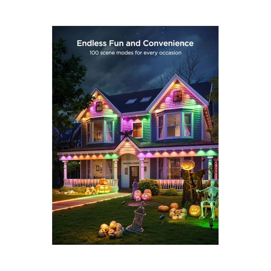 Govee - LED RGBIC σειριακά χωνευτά φωτιστικά 30m Wi-Fi Matter IP67